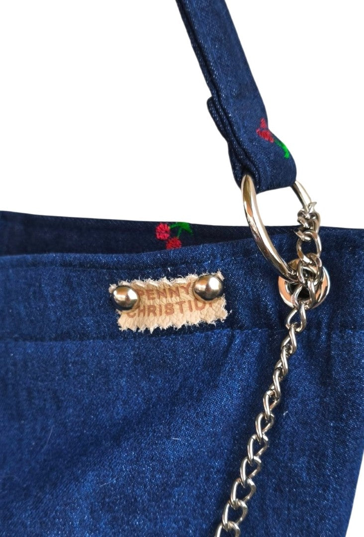 LYDIA CHERRY JEAN SHOULDER BAG