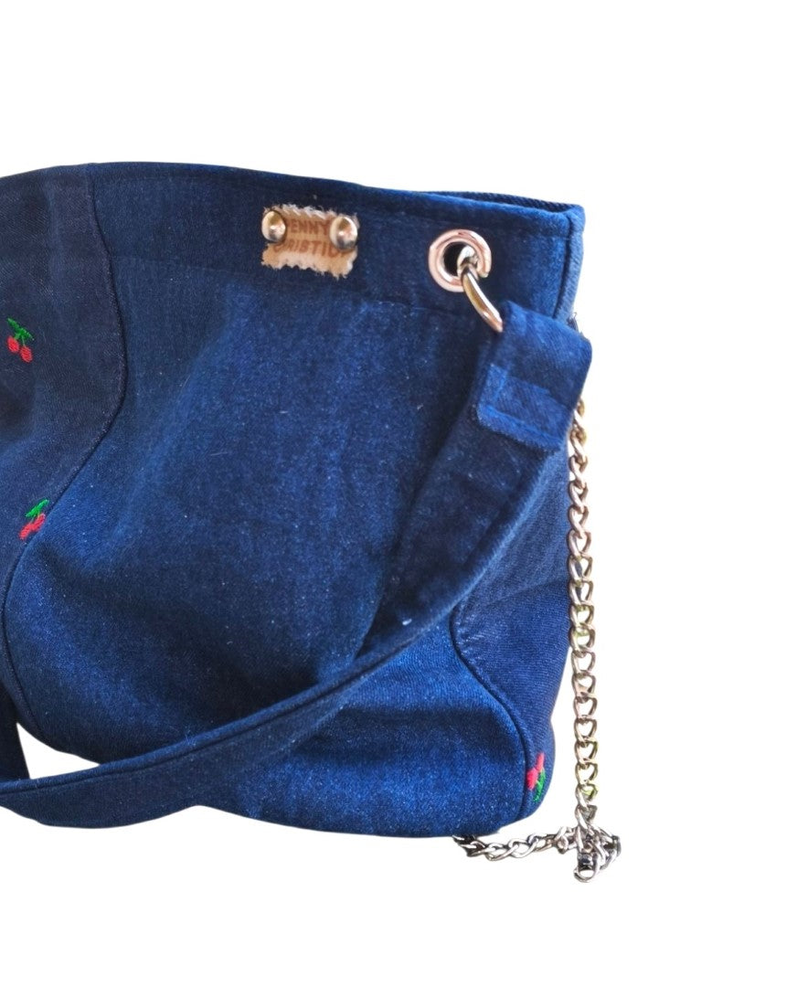 LYDIA CHERRY JEAN SHOULDER BAG