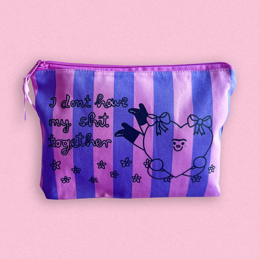 Accessory Bag I Don't Have My Shit Together- Blue