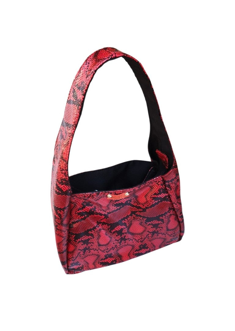 RED SNAKE ALISSA HANDBAG