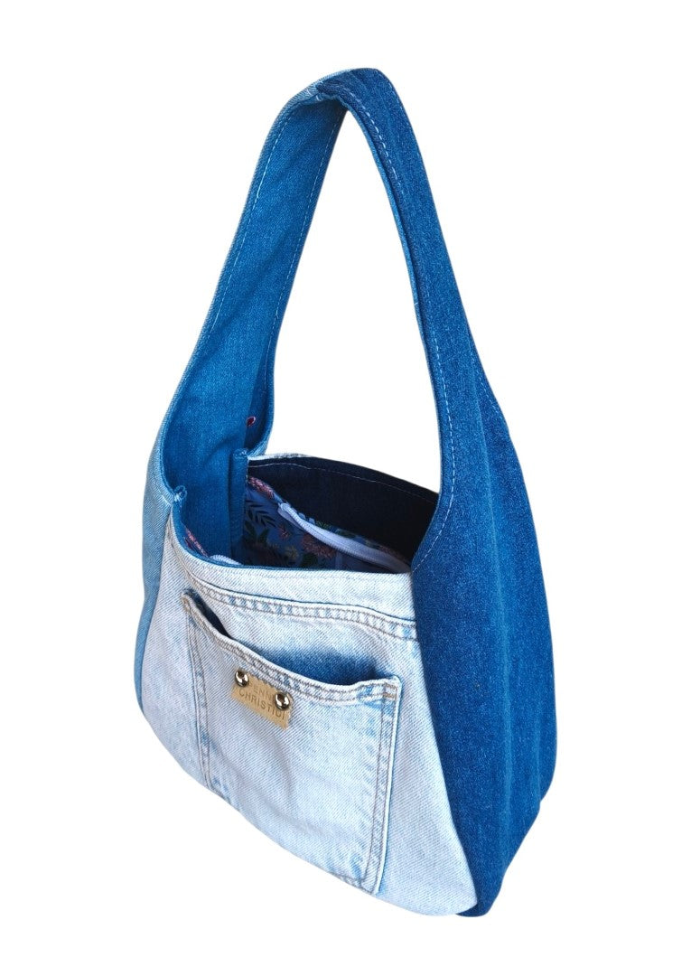 UPCYCLED POCKET JEAN ALISSA HANDBAG