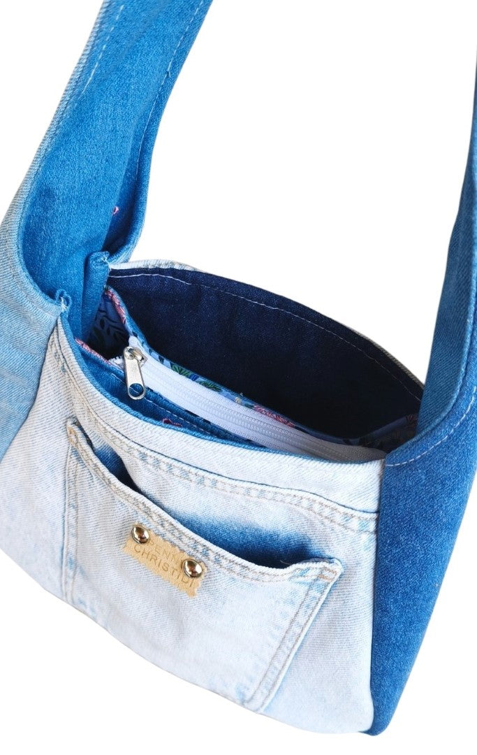 UPCYCLED POCKET JEAN ALISSA HANDBAG