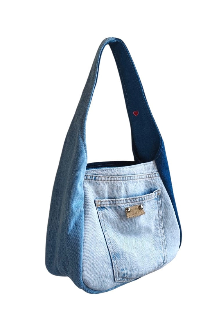 UPCYCLED POCKET JEAN ALISSA HANDBAG