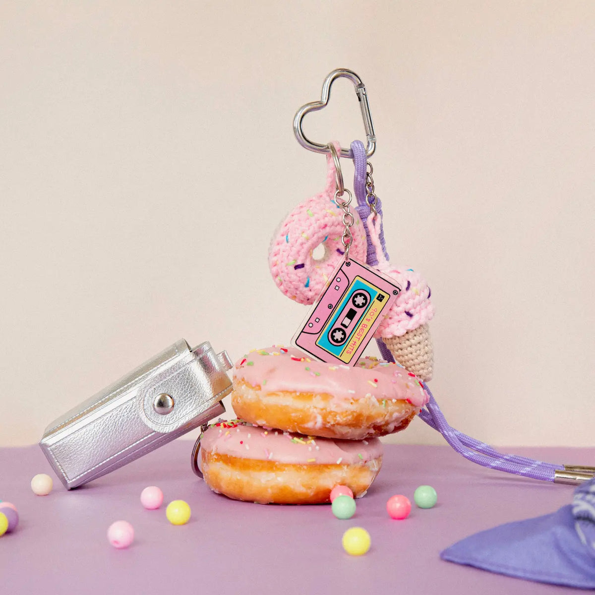 Diy Crochet Bag Charm Kit - Pop Mood