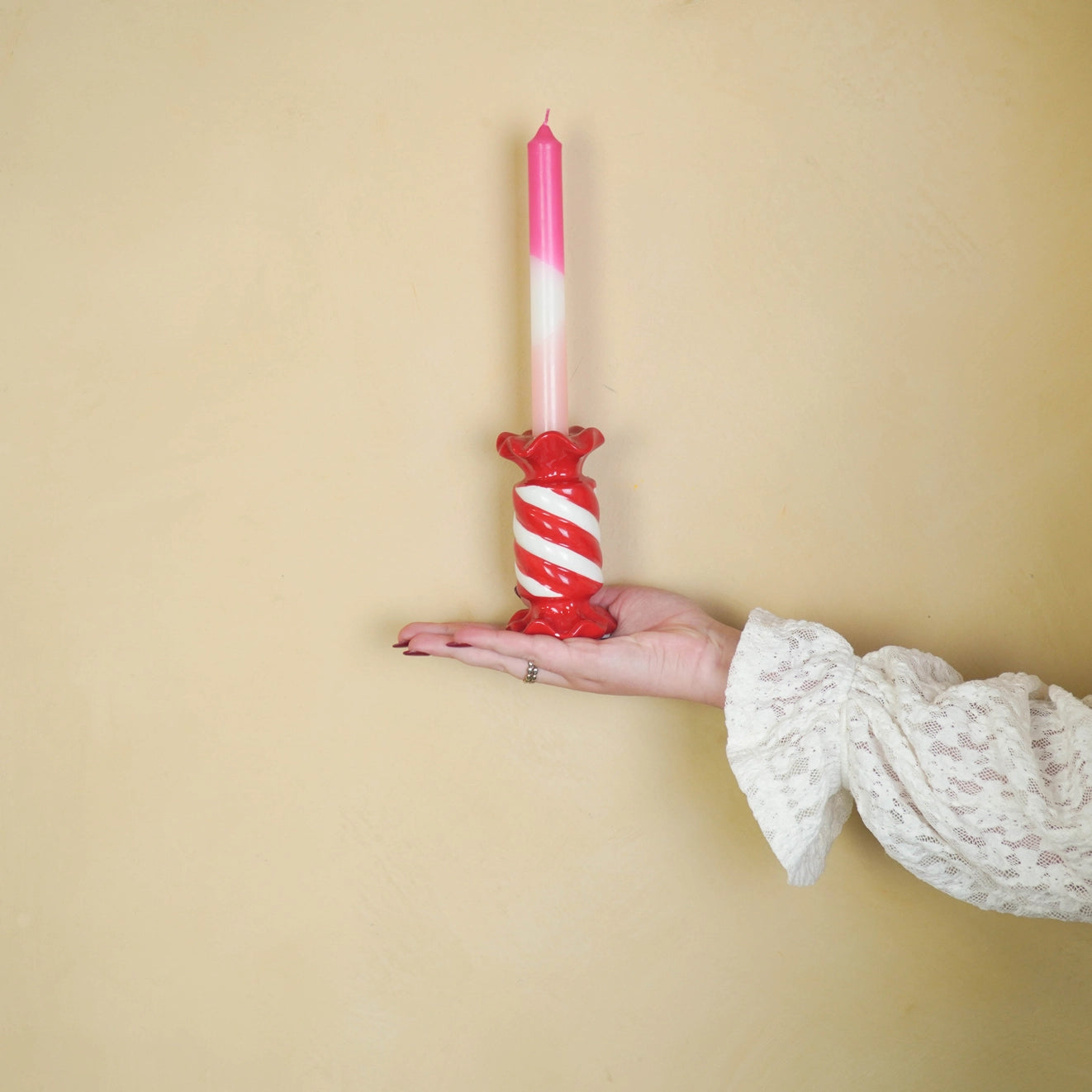 Candy Candle Holder 7,5x7,5x13 cm