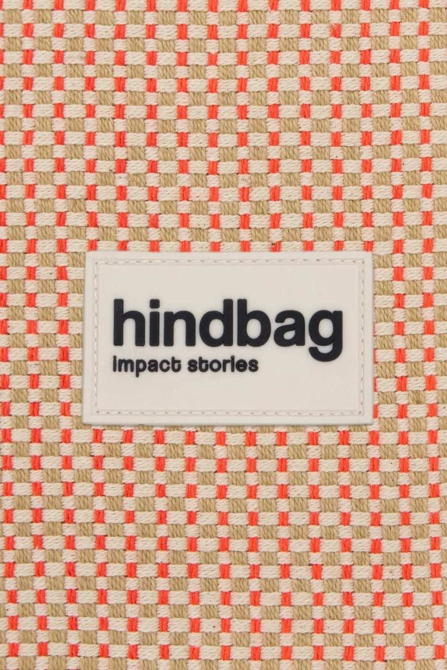 Oscar Coral Woven Tote Bag