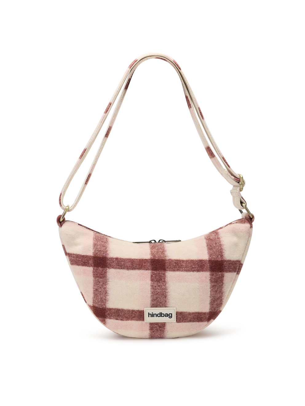 Andrea Pink Tartan Crossbody Bag