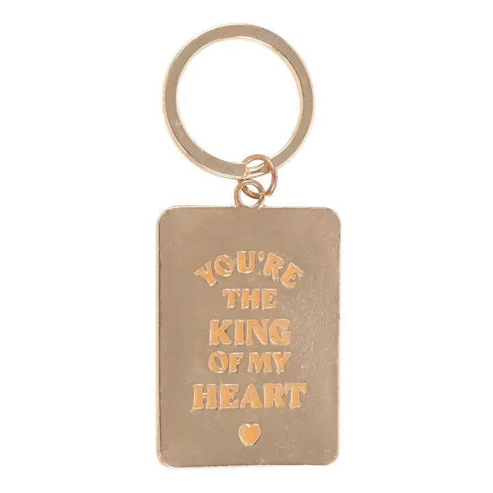 King of My Heart Keyring