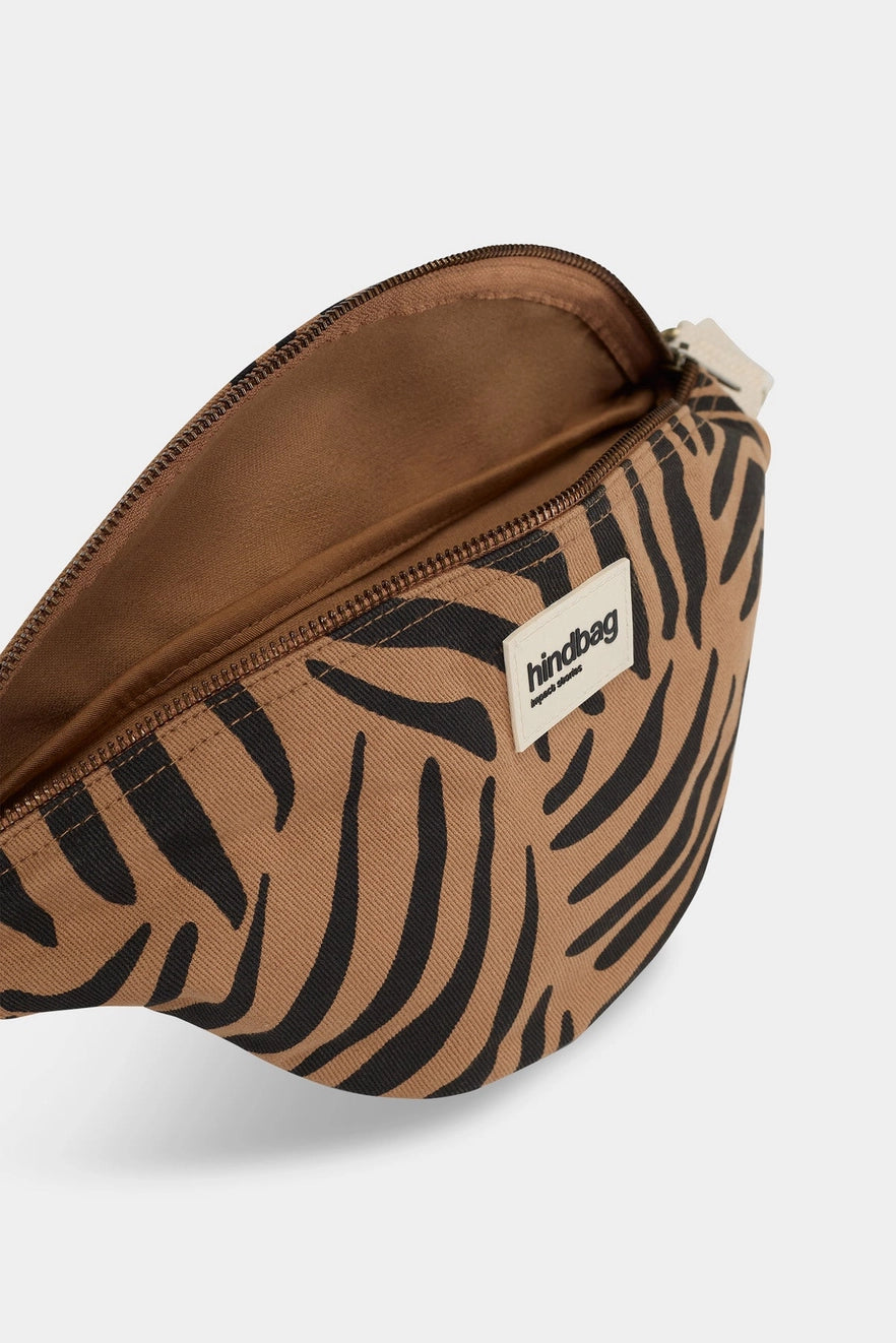 Olivia Cinnamon Zebra Belt Bag