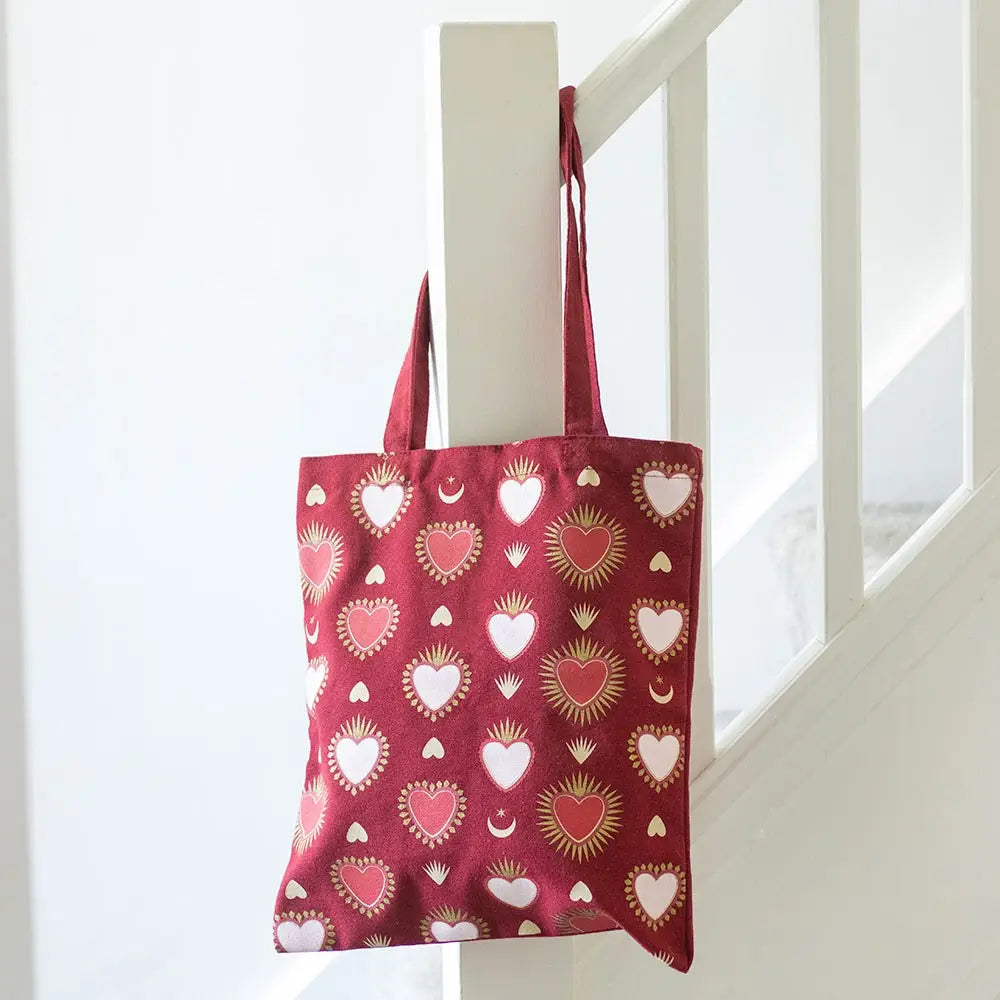 Sacred Heart Print Tote Bag