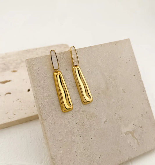 Gold Long Earrings
