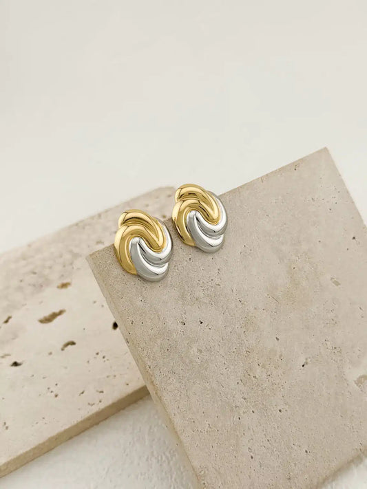 Gold Silver Earrings I