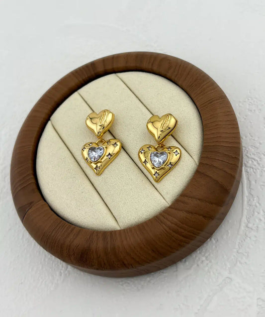 Gold Love Earrings