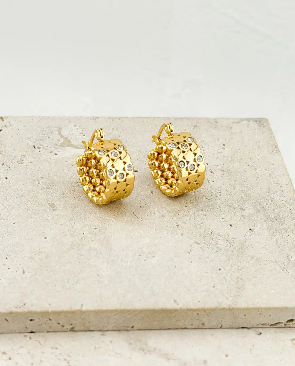 Gold Earrings Diamods