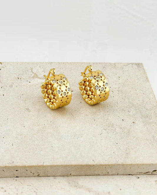 Gold Earrings Diamods