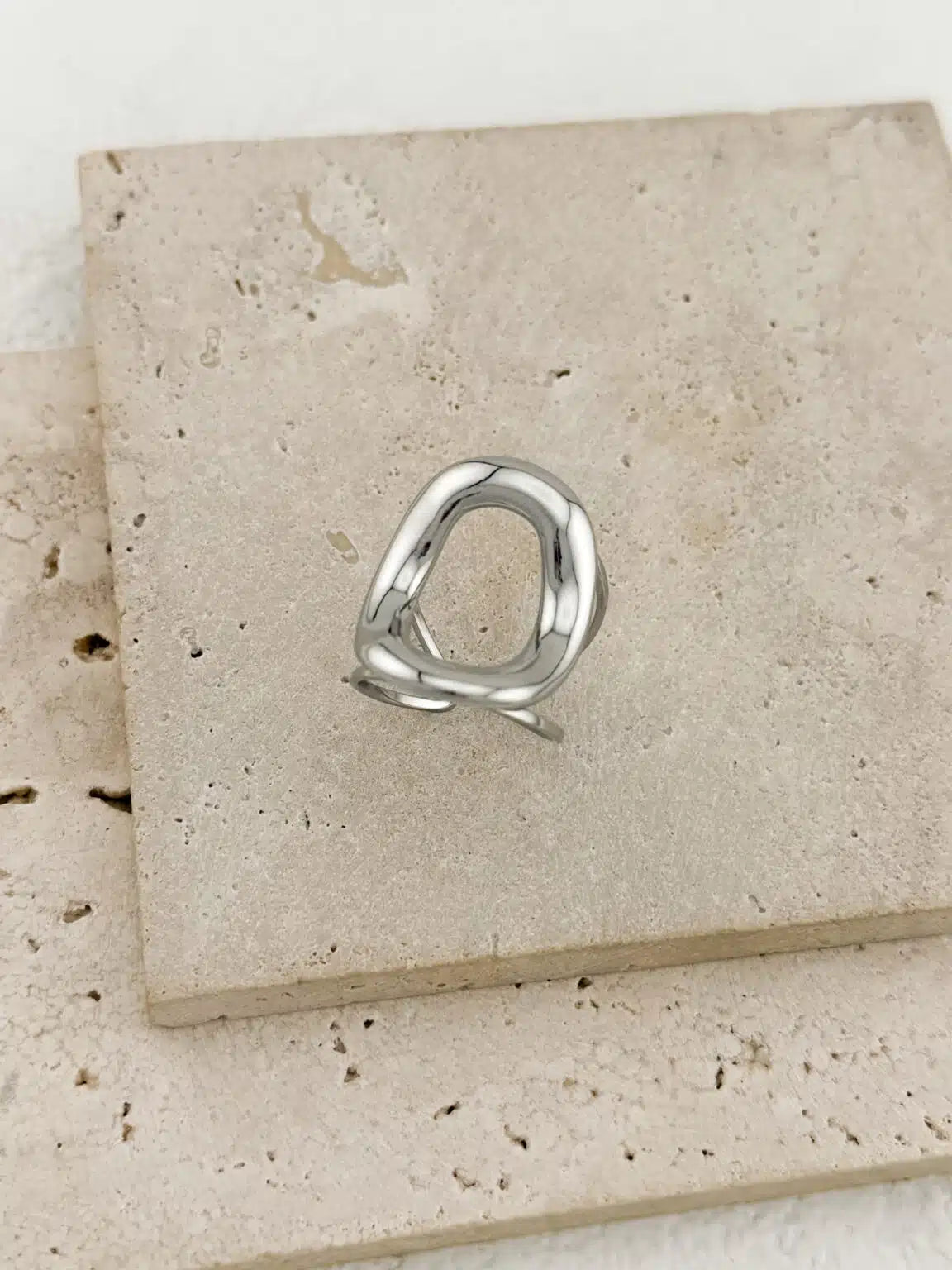 Ατσάλινο Ασημί Δαχτυλίδι