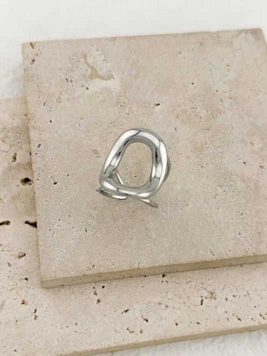 Ατσάλινο Ασημί Δαχτυλίδι