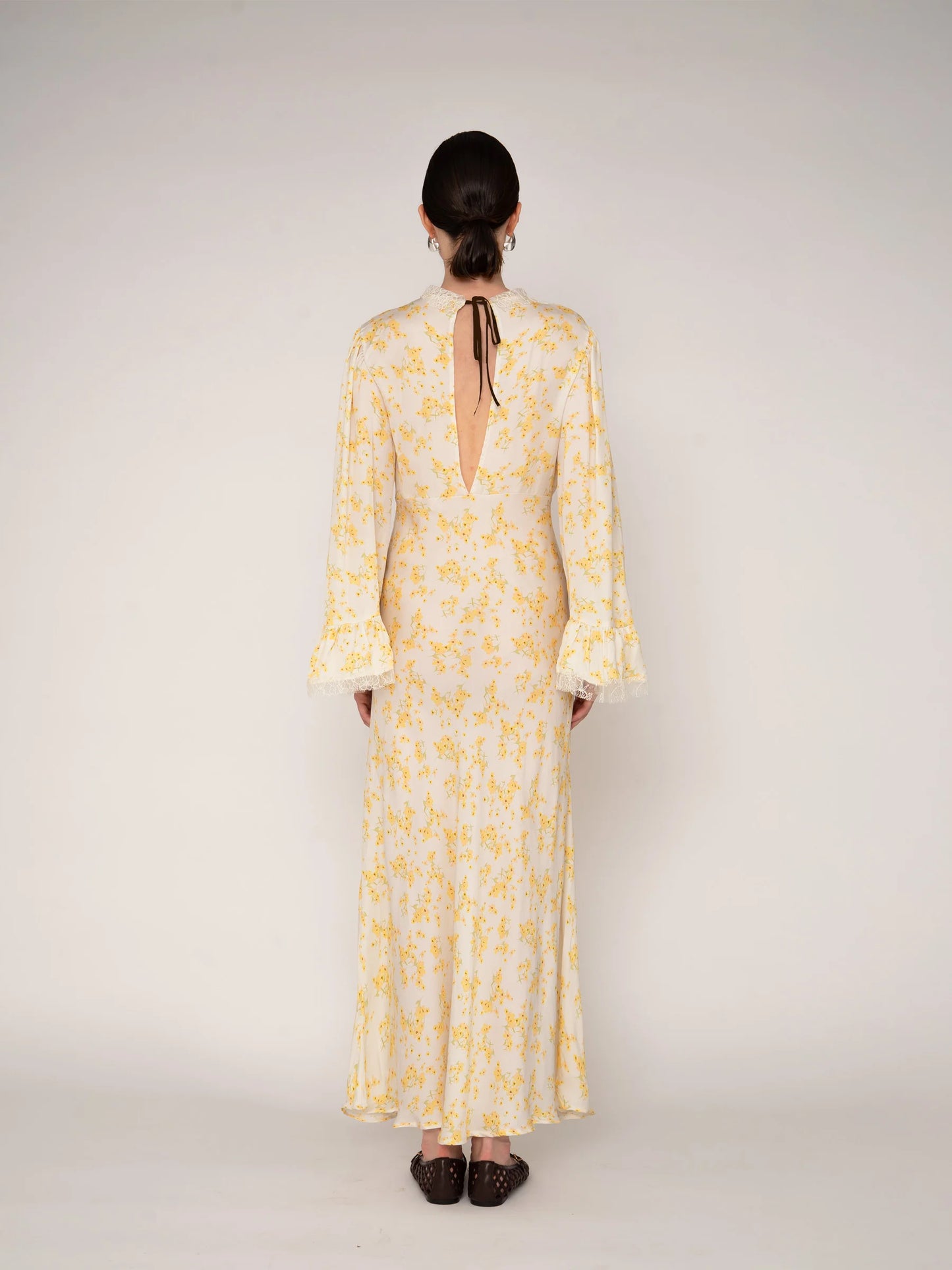 Blush Floral Print Long Dress