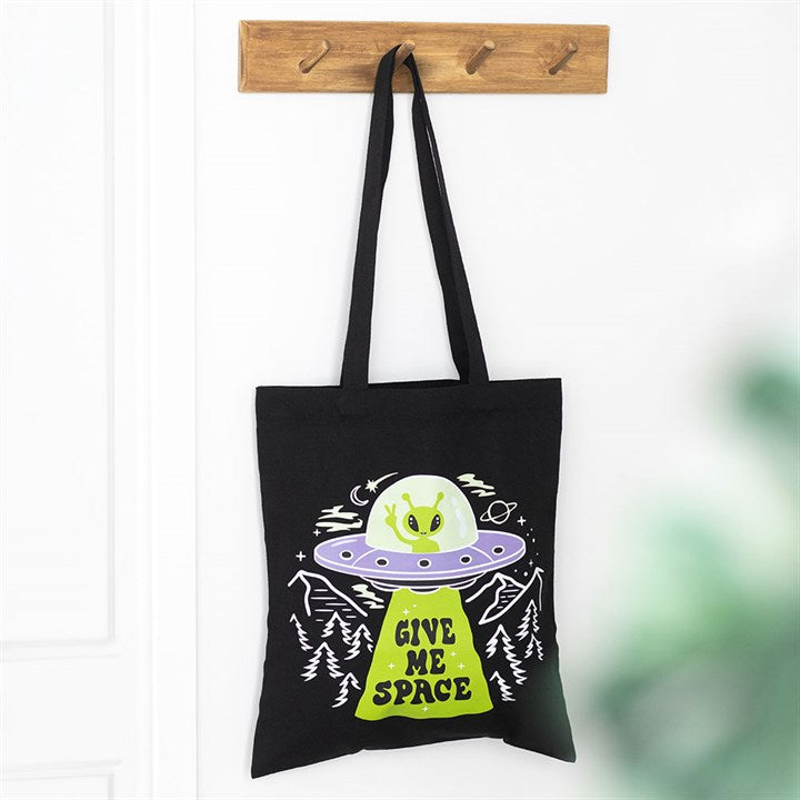 Give Me Space Alien Ufo Tote Bag
