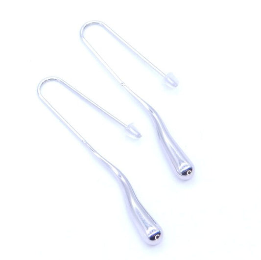 Ατσάλινα σκουλαρίκια Δάκρυ Xtra Long