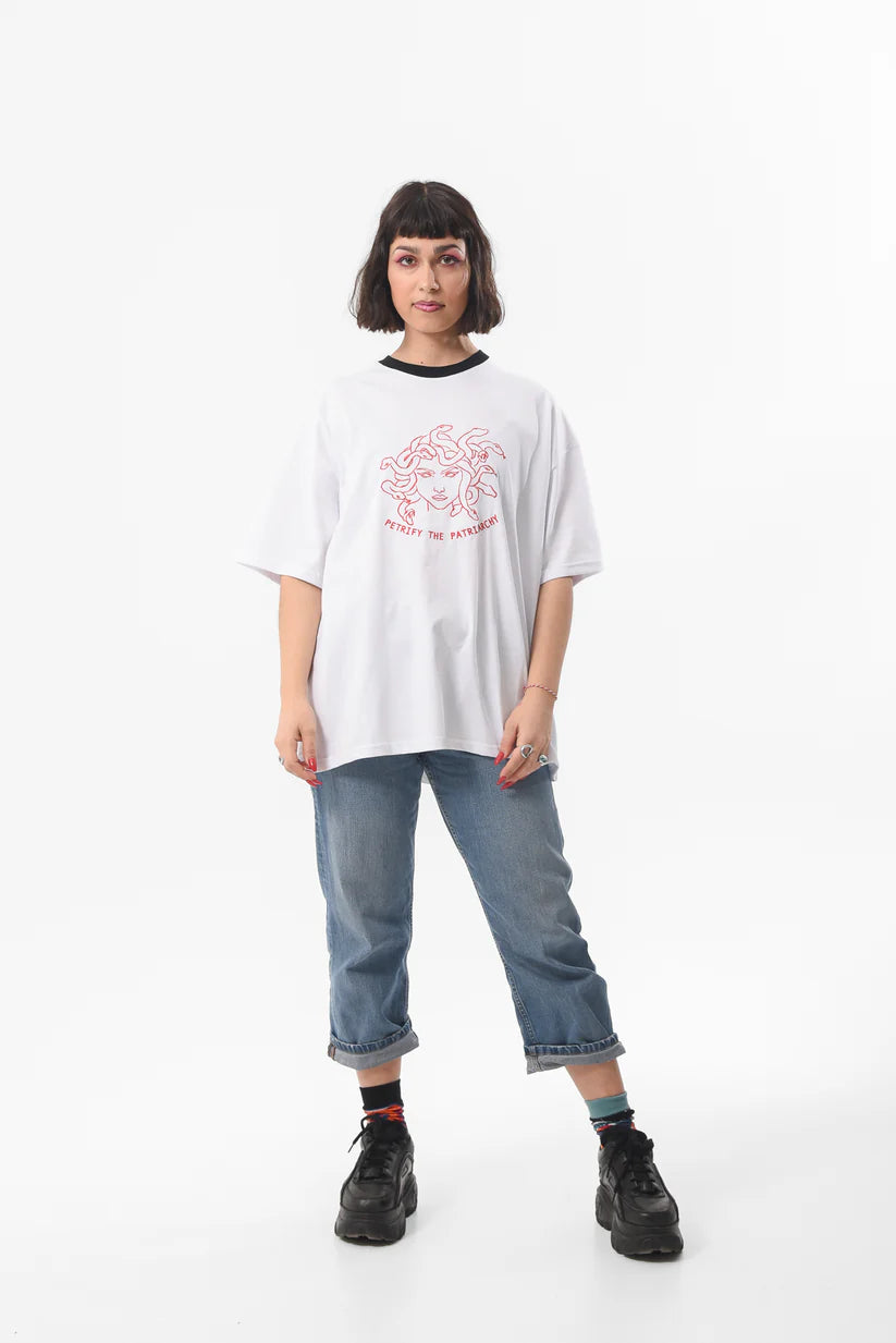Petrify The Patriarchy - White Tshirt