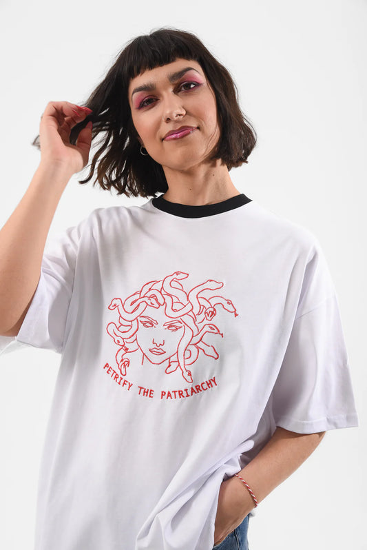Petrify The Patriarchy - White Tshirt