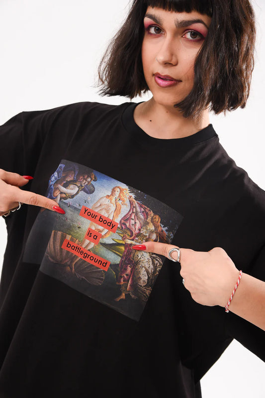 Your Body is a Battleground - Black Tshirt