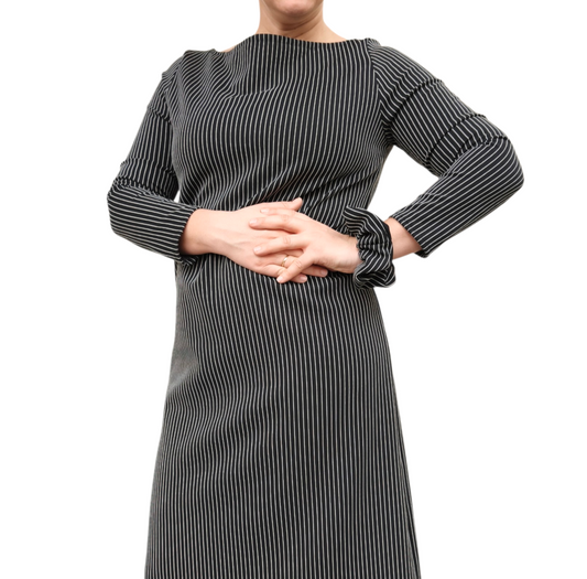 BLACK STRIPES BODYCON DRESS