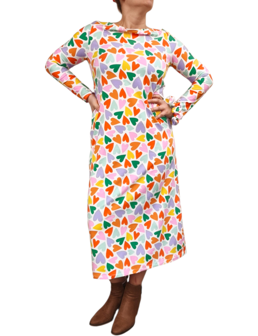 HEARTS BODYCON DRESS