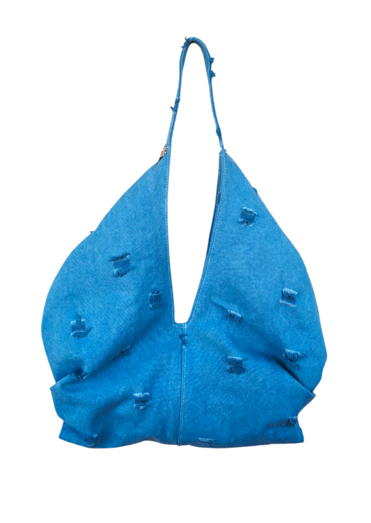 TOKYO BLUE RIPPED JEAN BAG