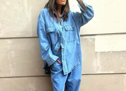 BLUE JEAN SHIRT