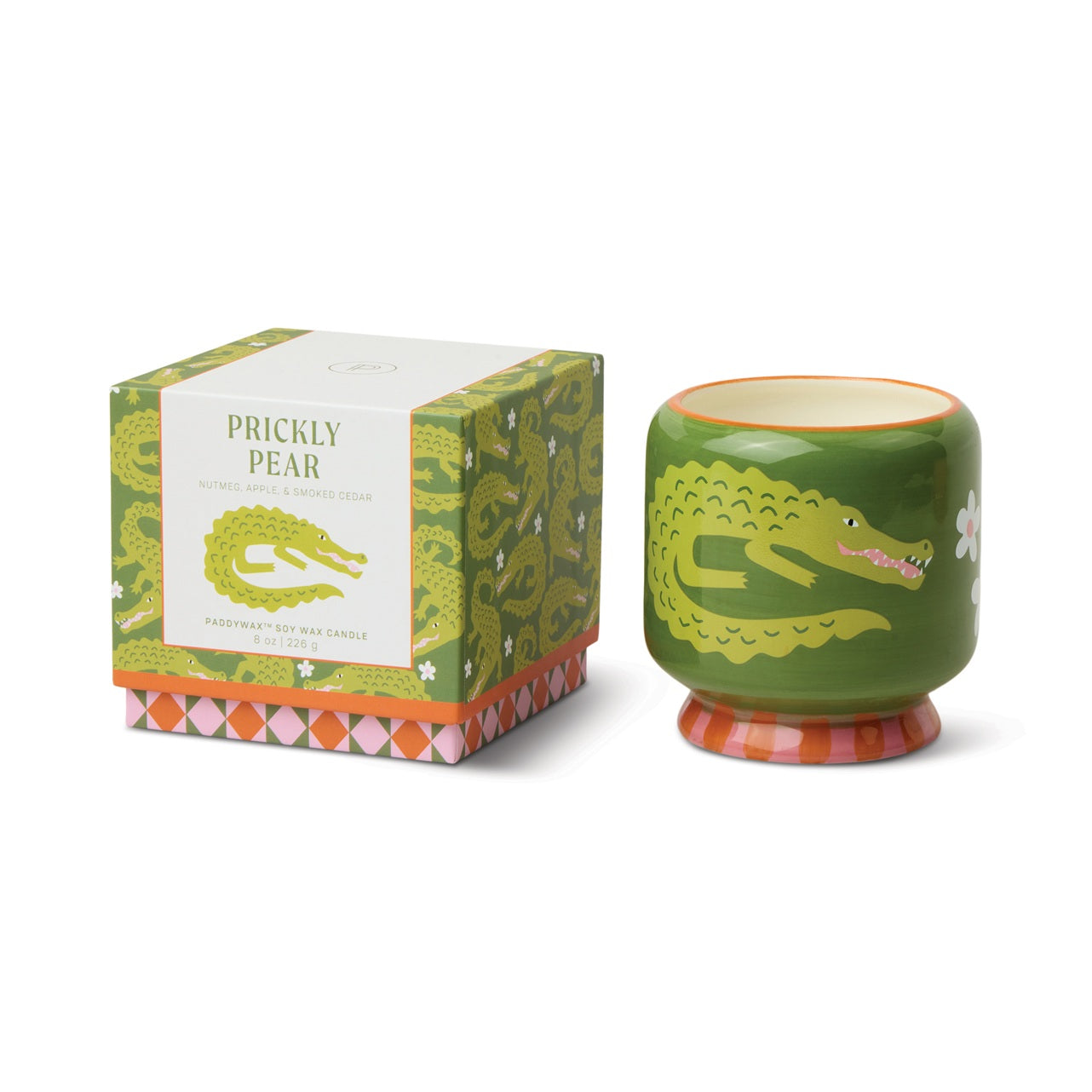 A dopo Κεραμικό κερί σόγιας, Prickly Pear 226gr Crocodile