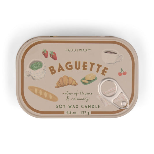 Bistro French Baguette Rosemary Thyme Φυτικό Κερί 127gr σε μεταλλικό δοχείο-κονσέρβα