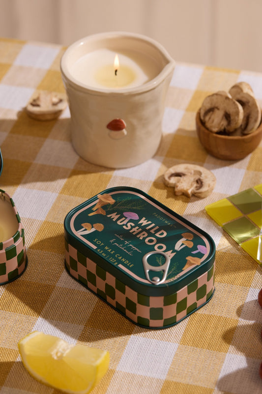 Bistro Wild Mushroom Φυτικό Κερί 127gr σε μεταλλικό δοχείο-κονσέρβα