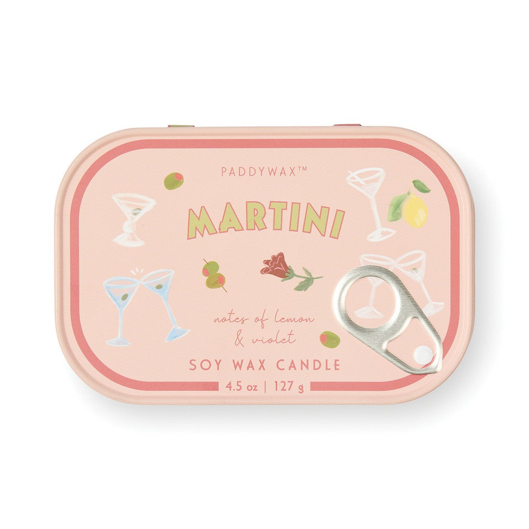 Bistro Martini Φυτικό Κερί 127gr σε μεταλλικό δοχείο-κονσέρβα
