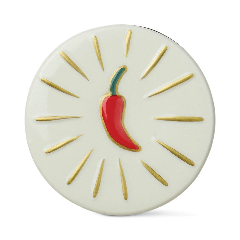 Charmed Chili Pepper & Mango κερί σόγιας σε πράσινο γυάλινο δοχείο 226gr