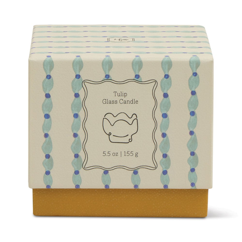 Tulip κερί σόγιας σε γυάλινο δοχείο, Wisteria & Willow 155gr