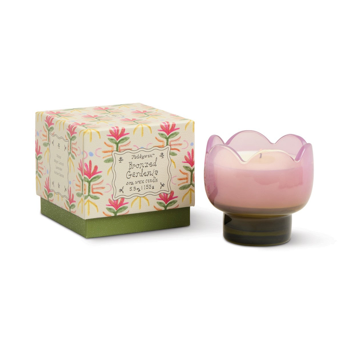 Tulip κερί σόγιας σε γυάλινο δοχείο - Bronzed Gardenia 155gr