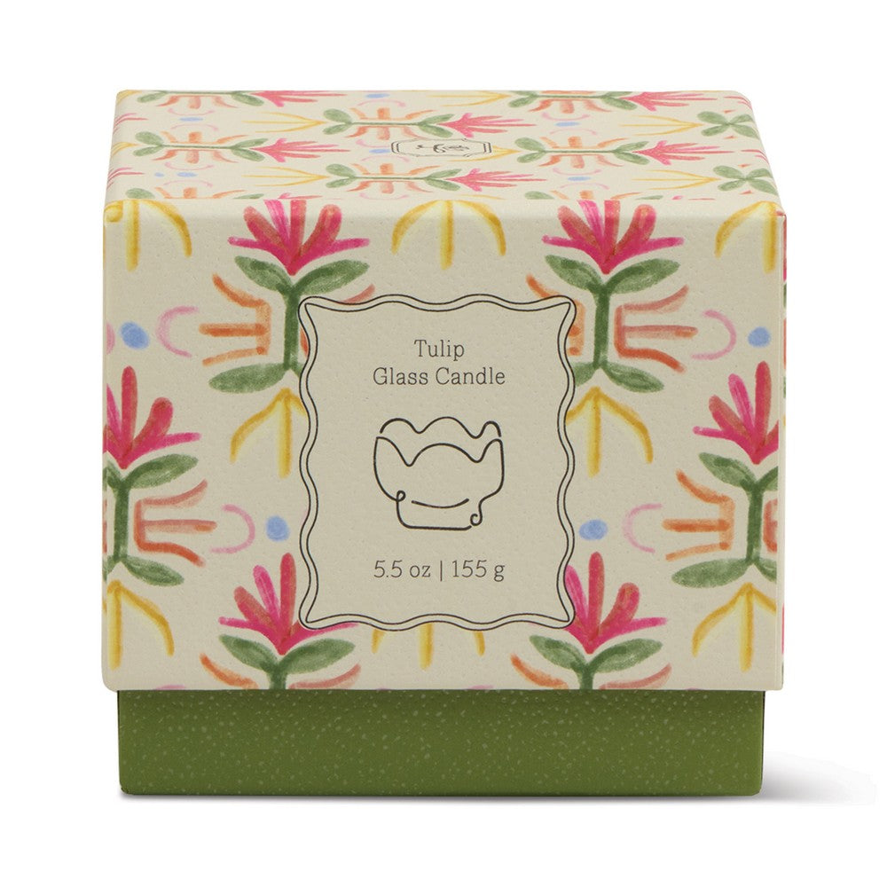 Tulip κερί σόγιας σε γυάλινο δοχείο - Bronzed Gardenia 155gr