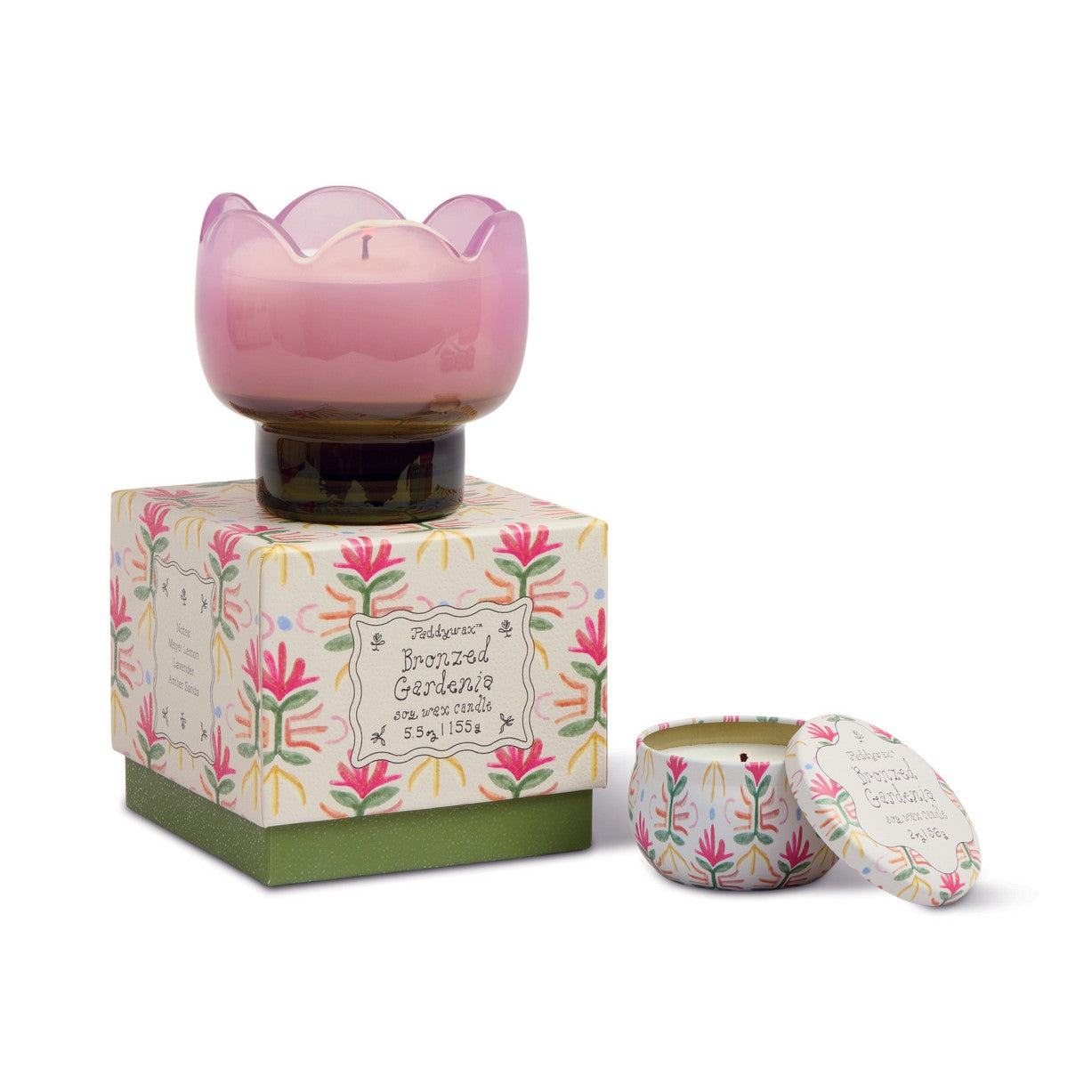 Tulip κερί σόγιας σε γυάλινο δοχείο - Bronzed Gardenia 155gr