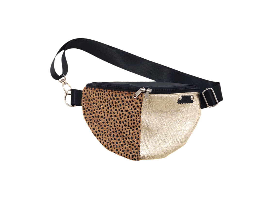 CHEETAH & GOLD SNAKE BUM BAG