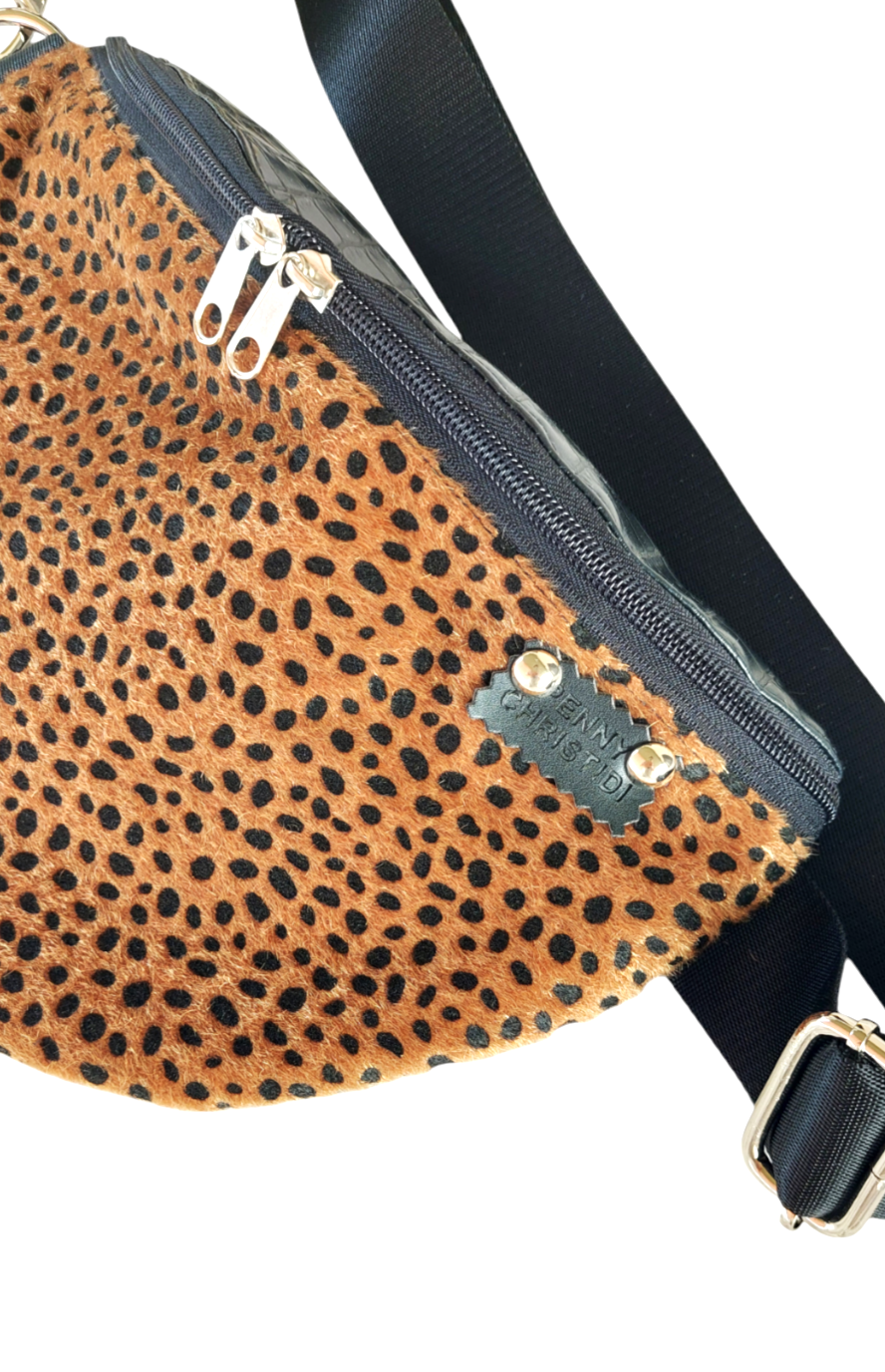 CHEETAH CROCO BUM BAG