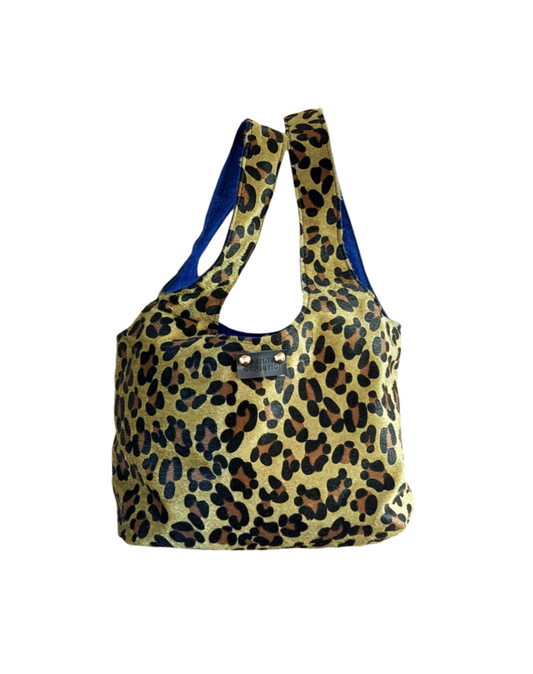 GREEN LEOPARD HANDBAG