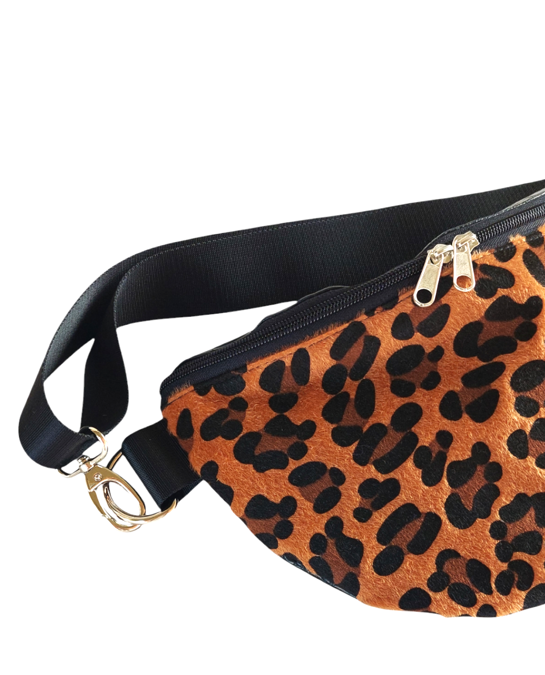 LEOPARD CROCO BUM BAG