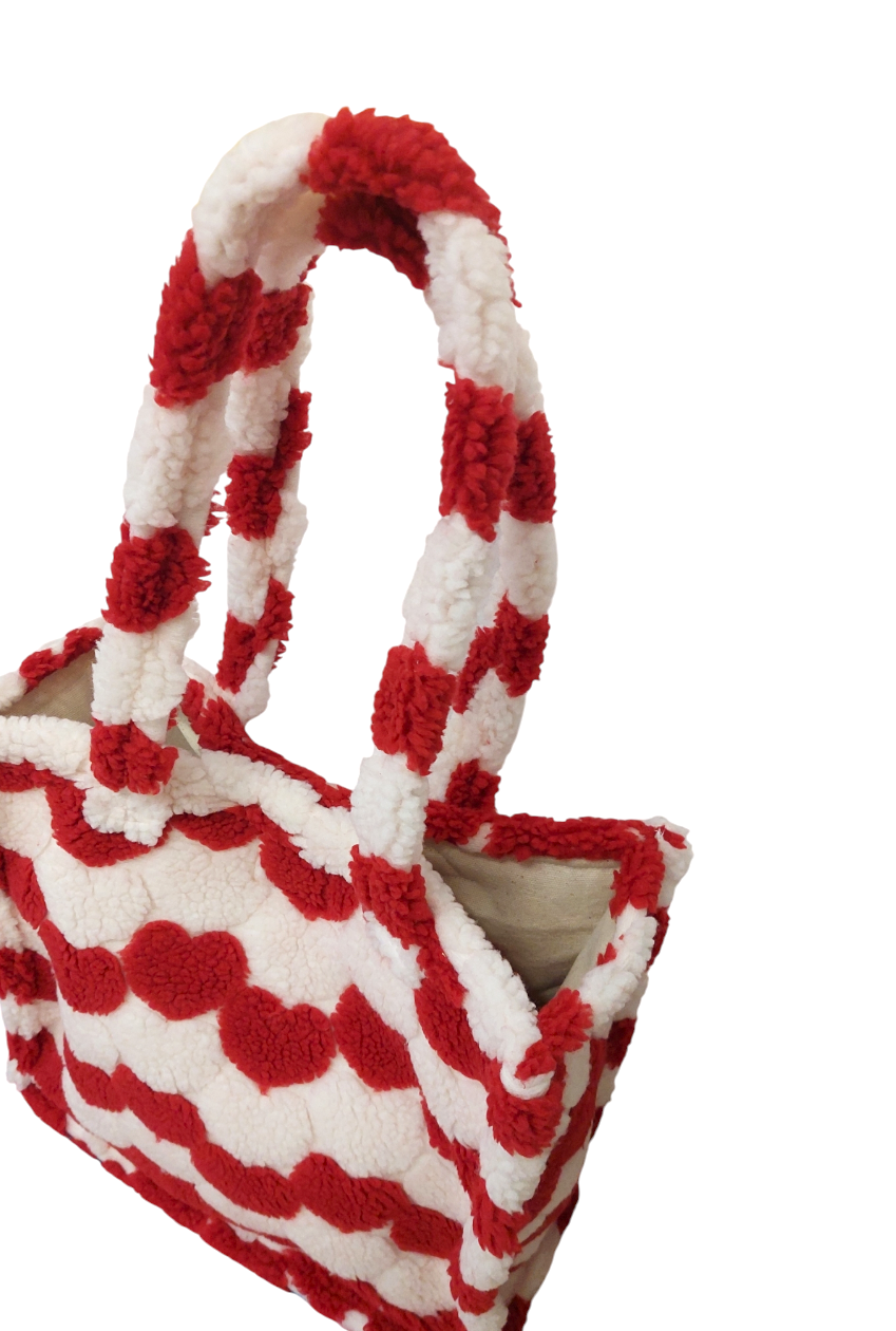 HEART TEDDY TOTE