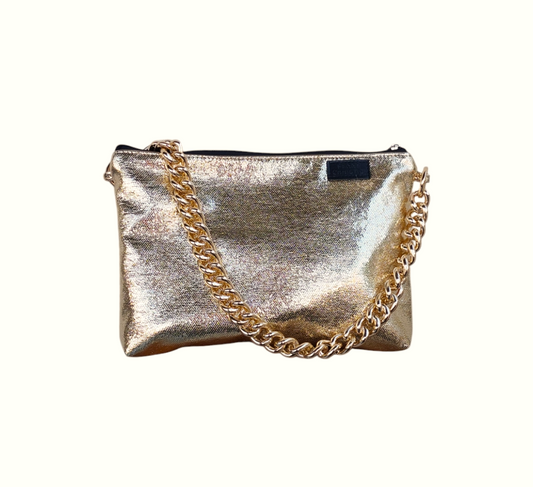 GOLD SNAKE SHOULDER BAG