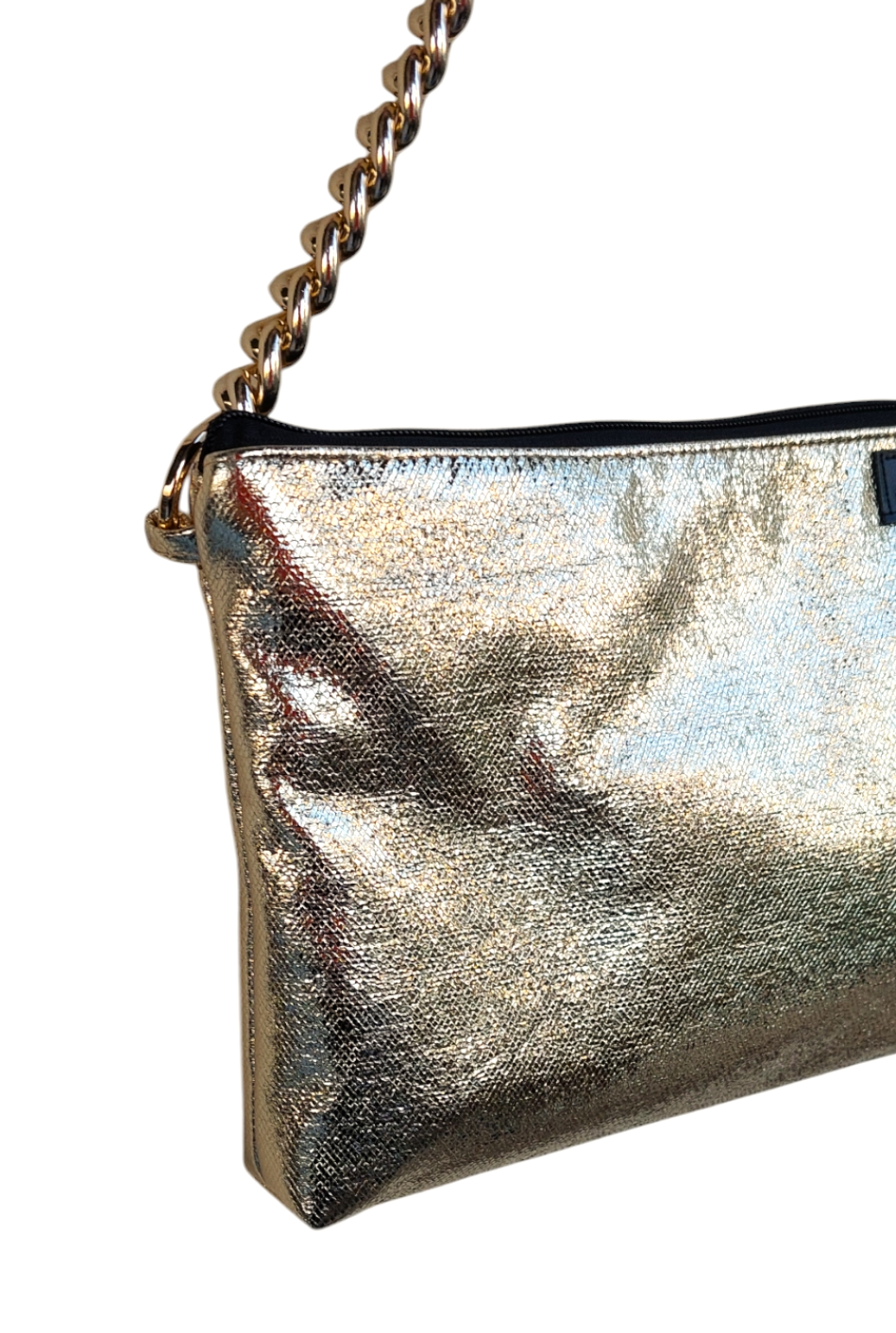 GOLD SNAKE SHOULDER BAG