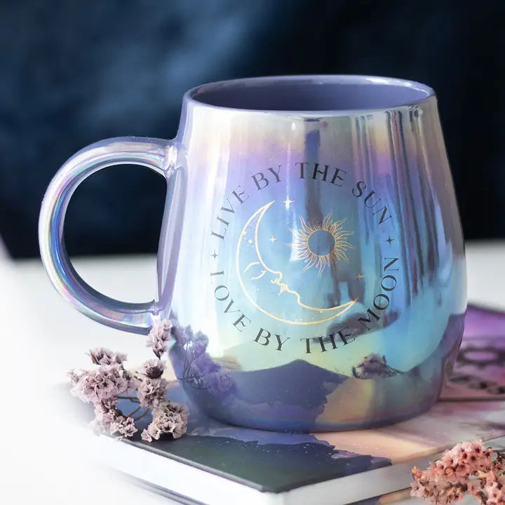 Live By the Sun Love By the Moon Iridescent Mug