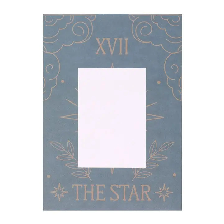The Star Vintage Tarot Card Necklace On Greeting Card