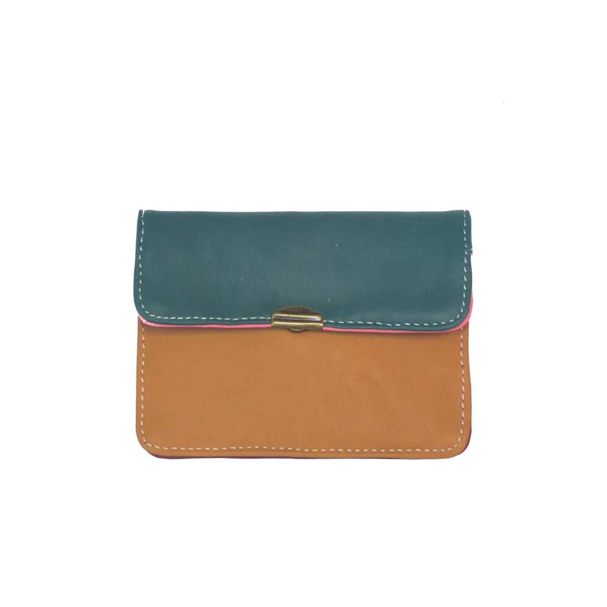 Multi-Colour and Pocket Leather Purse - Mini